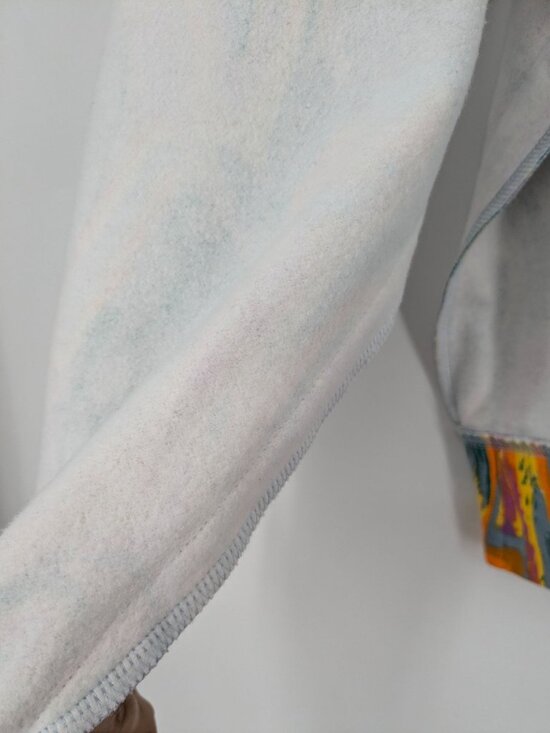 Psychedelic Swirl Hoodie Colorful Abstract Streetwear Y2K Festival Artsy Size M - Picture 4 of 11